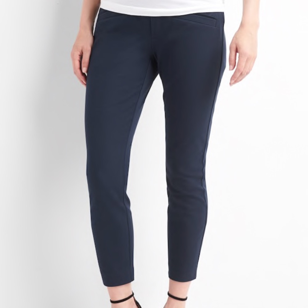 GAP Women's Skinny Maternity Pants - Navy Blue